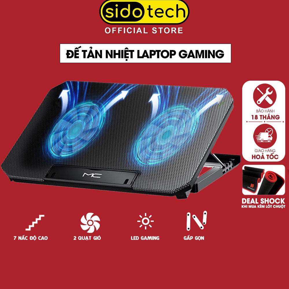 Đế tản nhiệt laptop máy tính bảng mcbook SIDOTECH Q100 làm mát nhanh...